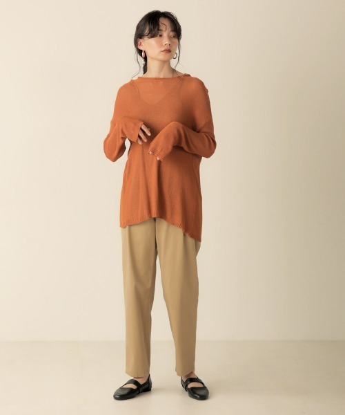 Bab(バブ)の「バックカシュシアーニット(ニット/セーター・レディース・ブラック/グレー系その他/キャメル・38)」の13枚目の写真