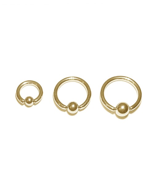 MORPH(モルフ)の「MORPH モルフ CBR ボディーピアス 12ゲージ 8mm~14mm(ピアス(片耳用)・メンズ・ゴールド・8/10/12/14)」の4枚目の写真