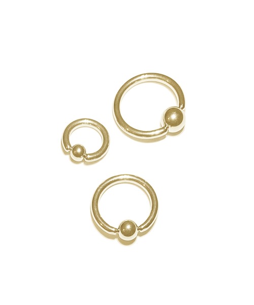 MORPH(モルフ)の「MORPH モルフ CBR ボディーピアス 12ゲージ 8mm~14mm(ピアス(片耳用)・メンズ・ゴールド・8/10/12/14)」の3枚目の写真