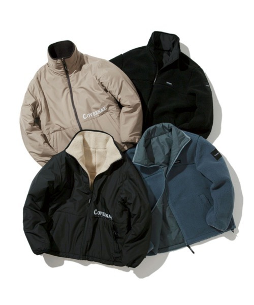 COVERNAT(カバーナット)の「【COVERNAT】REVERSIBLE STAND COLLAR WARM UP JACKET / カバーナット リバーシブル スタンドカラー ウォームアップ ジャケット(ブルゾン・メンズ・ブラック/ブルー/アイボリー・SMALL/MEDIUM/LARGE/X-LARGE)」の10枚目の写真