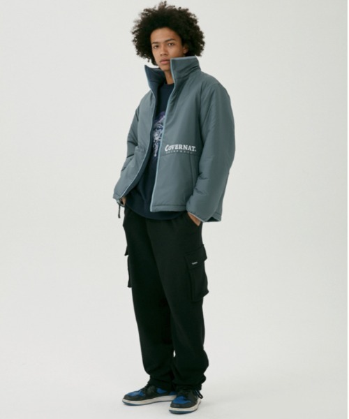 COVERNAT(カバーナット)の「【COVERNAT】REVERSIBLE STAND COLLAR WARM UP JACKET / カバーナット リバーシブル スタンドカラー ウォームアップ ジャケット(ブルゾン・メンズ・ブラック/ブルー/アイボリー・SMALL/MEDIUM/LARGE/X-LARGE)」の6枚目の写真