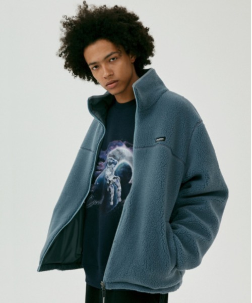 COVERNAT(カバーナット)の「【COVERNAT】REVERSIBLE STAND COLLAR WARM UP JACKET / カバーナット リバーシブル スタンドカラー ウォームアップ ジャケット(ブルゾン・メンズ・ブラック/ブルー/アイボリー・SMALL/MEDIUM/LARGE/X-LARGE)」の5枚目の写真