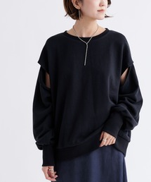 DouDou | 【WEB限定】デザインスリーブスウェット(Tシャツ/カットソー)