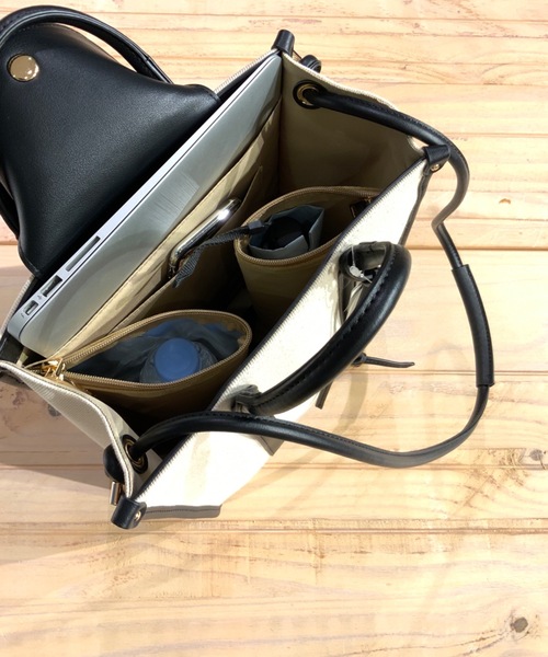 cache cache(カシュ カシュ)の「カシュカシュ cachecache / 縦型スマートトートバッグ(トートバッグ・レディース・パイソン/ブラウン系その他/パープル/ブラック/ライトグレー/ベージュ系その他/サックスブルー/ホワイト系その他・FREE)」の15枚目の写真