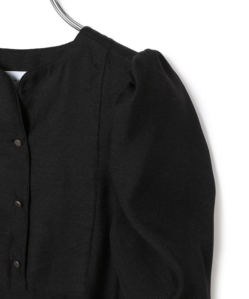 ADAM ET ROPE'（アダムエロペ）の「＜洗える・追加＞フォルムスリーブブザムブラウス（シャツ/ブラウス・レディース・ホワイト/ブラック・FREE）」の15枚目の写真