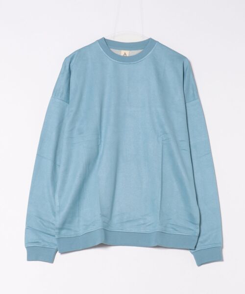 NO WAY（ノーウェイ）の「/スエードタッチドルマンプルオーバー/（Tシャツ/カットソー・メンズ・ベージュ/グレー/サックスブルー/スミクロ・LARGE/MEDIUM）」の4枚目の写真