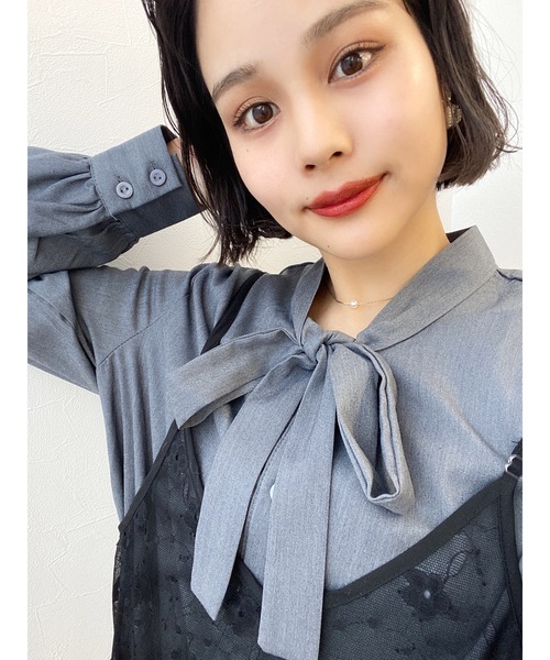 JUMELLE（ジュメロ）の「セットレースワンピース（シャツワンピース・レディース・ブラック・FREE）」の8枚目の写真