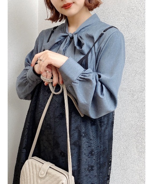 JUMELLE（ジュメロ）の「セットレースワンピース（シャツワンピース・レディース・ブラック・FREE）」の18枚目の写真