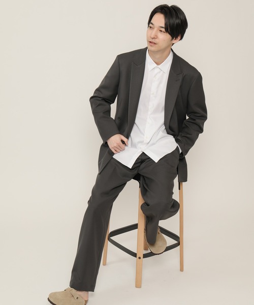 【セール】TECH-POLYESTER ストレッチ1タックワイドパンツ(その他パンツ)|KASHIYAMA(カシヤマ)