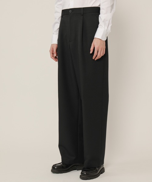 KASHIYAMA（カシヤマ）の「TECH-POLYESTER ストレッチ1タックワイドパンツ（その他パンツ・メンズ・ブラック/ブラウン/ネイビー/グレー・マルチサイズ）」の7枚目の写真