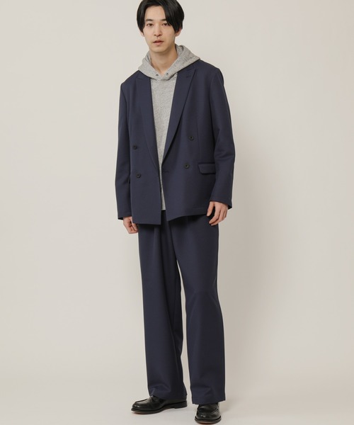 KASHIYAMA（カシヤマ）の「TECH-POLYESTER ストレッチ1タックワイドパンツ（その他パンツ・メンズ・ブラック/ブラウン/ネイビー/グレー・マルチサイズ）」の20枚目の写真