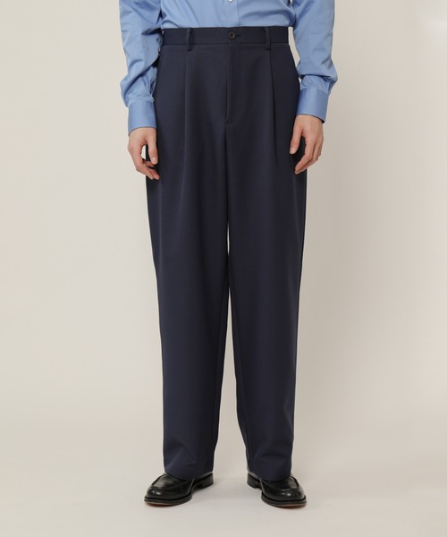 KASHIYAMA（カシヤマ）の「TECH-POLYESTER ストレッチ1タックワイドパンツ（その他パンツ・メンズ・ブラック/ブラウン/ネイビー/グレー・マルチサイズ）」の21枚目の写真