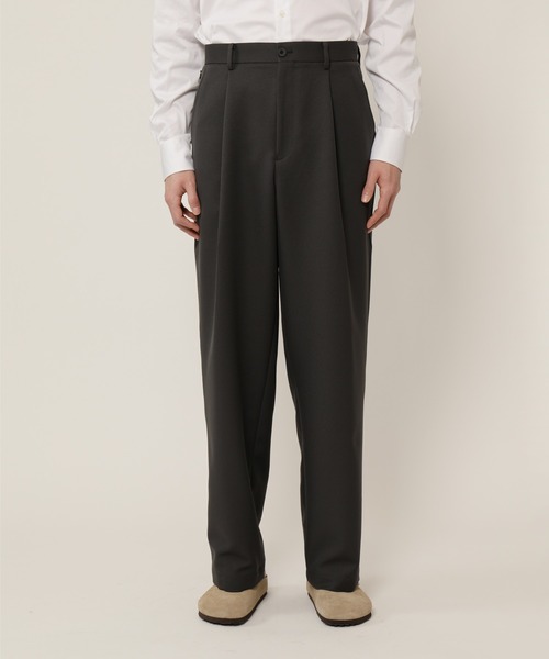 KASHIYAMA（カシヤマ）の「TECH-POLYESTER ストレッチ1タックワイドパンツ（その他パンツ・メンズ・ブラック/ブラウン/ネイビー/グレー・マルチサイズ）」の11枚目の写真