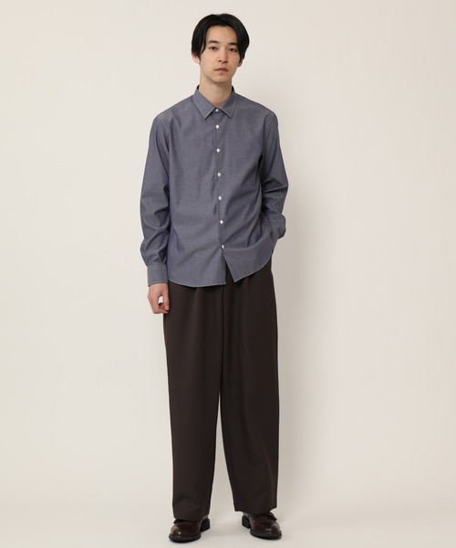 KASHIYAMA（カシヤマ）の「TECH-POLYESTER ストレッチ1タックワイドパンツ（その他パンツ・メンズ・ブラック/ブラウン/ネイビー/グレー・マルチサイズ）」の15枚目の写真