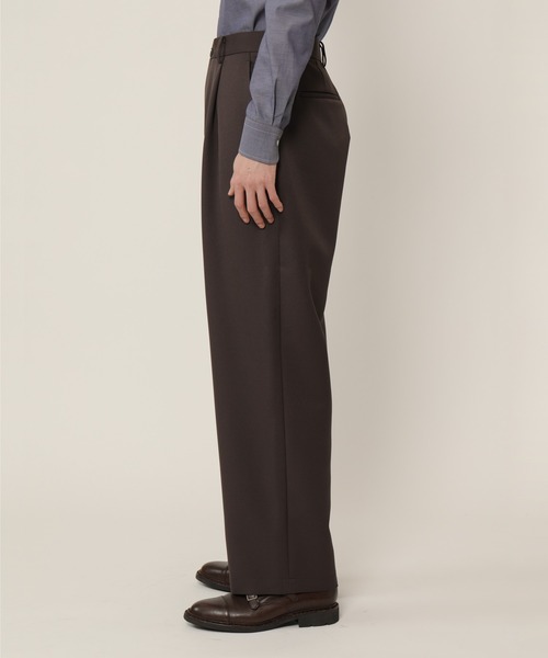 KASHIYAMA（カシヤマ）の「TECH-POLYESTER ストレッチ1タックワイドパンツ（その他パンツ・メンズ・ブラック/ブラウン/ネイビー/グレー・マルチサイズ）」の18枚目の写真