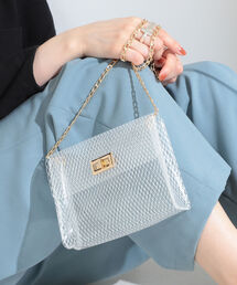 Ray BEAMS | bLicensceLL × Ray BEAMS / 別注 クリア メッシュ バッグ(ショルダーバッグ)