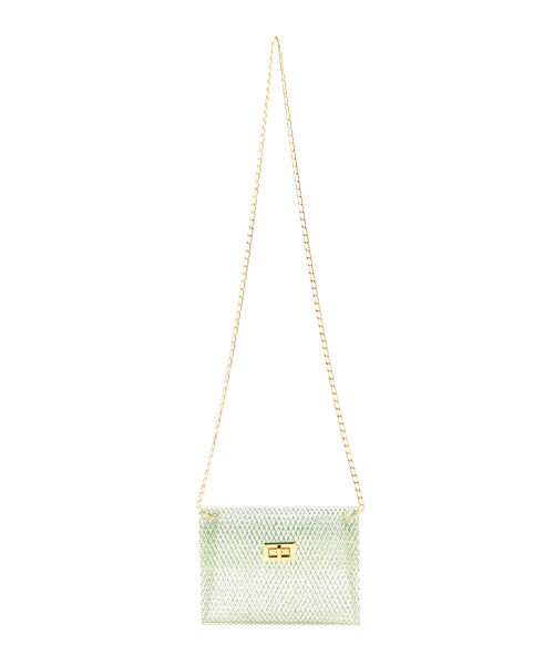 Ray BEAMS（レイビームス）の「bLicensceLL × Ray BEAMS / 別注 クリア メッシュ バッグ（ショルダーバッグ・レディース・ホワイト/ブラック/グリーン系その他2・ONE SIZE）」の3枚目の写真