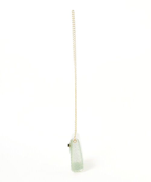 Ray BEAMS（レイビームス）の「bLicensceLL × Ray BEAMS / 別注 クリア メッシュ バッグ（ショルダーバッグ・レディース・ホワイト/ブラック/グリーン系その他2・ONE SIZE）」の4枚目の写真
