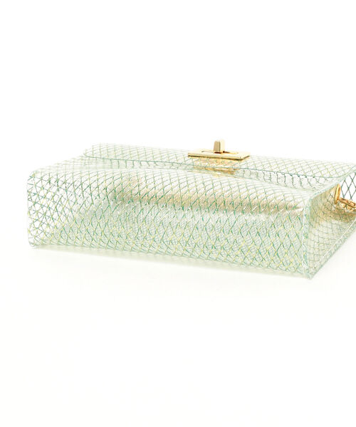 Ray BEAMS（レイビームス）の「bLicensceLL × Ray BEAMS / 別注 クリア メッシュ バッグ（ショルダーバッグ・レディース・ホワイト/ブラック/グリーン系その他2・ONE SIZE）」の5枚目の写真