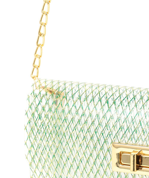 Ray BEAMS（レイビームス）の「bLicensceLL × Ray BEAMS / 別注 クリア メッシュ バッグ（ショルダーバッグ・レディース・ホワイト/ブラック/グリーン系その他2・ONE SIZE）」の8枚目の写真