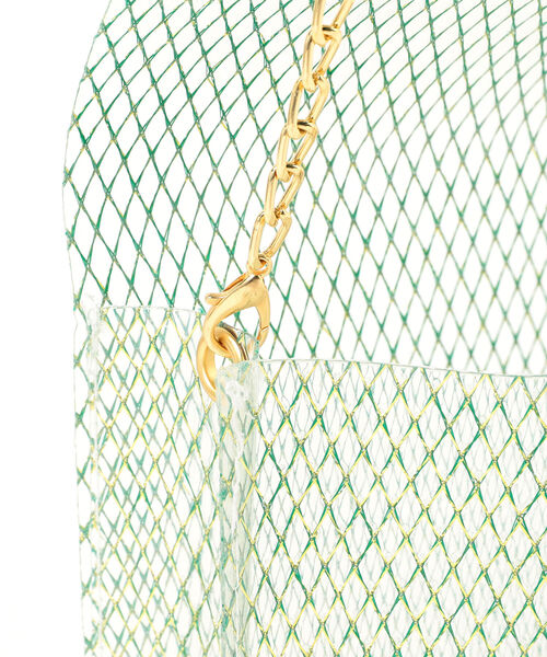 Ray BEAMS（レイビームス）の「bLicensceLL × Ray BEAMS / 別注 クリア メッシュ バッグ（ショルダーバッグ・レディース・ホワイト/ブラック/グリーン系その他2・ONE SIZE）」の9枚目の写真
