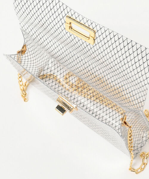 Ray BEAMS（レイビームス）の「bLicensceLL × Ray BEAMS / 別注 クリア メッシュ バッグ（ショルダーバッグ・レディース・ホワイト/ブラック/グリーン系その他2・ONE SIZE）」の13枚目の写真