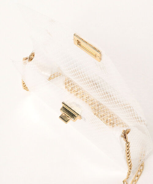 Ray BEAMS（レイビームス）の「bLicensceLL × Ray BEAMS / 別注 クリア メッシュ バッグ（ショルダーバッグ・レディース・ホワイト/ブラック/グリーン系その他2・ONE SIZE）」の18枚目の写真