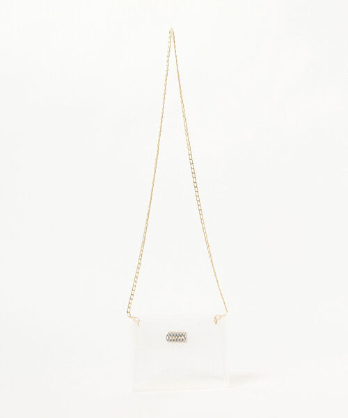 Ray BEAMS（レイビームス）の「bLicensceLL × Ray BEAMS / 別注 クリア メッシュ バッグ（ショルダーバッグ・レディース・ホワイト/ブラック/グリーン系その他2・ONE SIZE）」の19枚目の写真