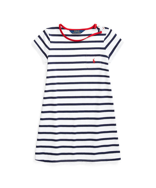 ストライプド コットン ジャージー Tシャツ ドレス ワンピース Polo Ralph Lauren Childrenswear ポロラルフローレンチャイルドウェア のファッション通販 Zozotown