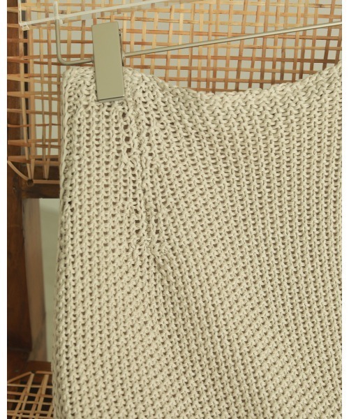 TODAYFUL（トゥデイフル）の「リネンニットスカート（スカート・レディース・グリーン系その他/ナチュラル・38inch/36inch）」の5枚目の写真