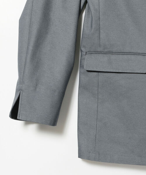 International Gallery BEAMS（インターナショナルギャラリービームス）の「IG / ノーカラー ライトデニム イージージャケット（ノーカラージャケット・メンズ・グレー/インディゴブルー・MEDIUM）」の5枚目の写真