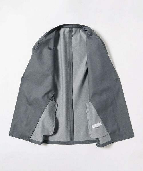 International Gallery BEAMS（インターナショナルギャラリービームス）の「IG / ノーカラー ライトデニム イージージャケット（ノーカラージャケット・メンズ・グレー/インディゴブルー・MEDIUM）」の7枚目の写真