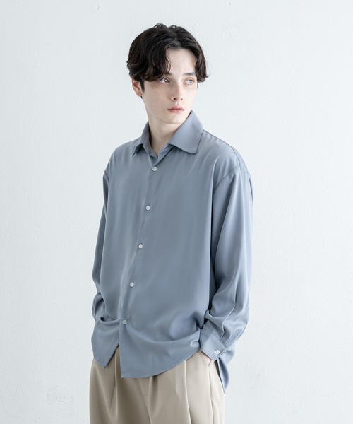 EDDEN ELLEN（エデンエレン）の「【EDDEN ELLEN】レギュラールーズシャツ（シャツ/ブラウス・メンズ・ホワイト/ベージュ/サックスブルー/ピンク/ブラック/チャコールグレー・SMALL/MEDIUM/LARGE/X-SMALL）」の5枚目の写真