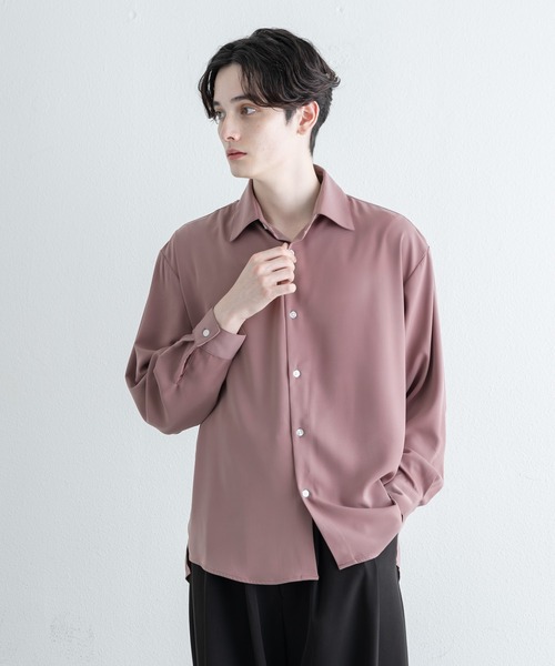 EDDEN ELLEN（エデンエレン）の「【EDDEN ELLEN】レギュラールーズシャツ（シャツ/ブラウス・メンズ・ホワイト/ベージュ/サックスブルー/ピンク/ブラック/チャコールグレー・SMALL/MEDIUM/LARGE/X-SMALL）」の6枚目の写真