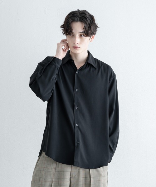 EDDEN ELLEN（エデンエレン）の「【EDDEN ELLEN】レギュラールーズシャツ（シャツ/ブラウス・メンズ・ホワイト/ベージュ/サックスブルー/ピンク/ブラック/チャコールグレー・SMALL/MEDIUM/LARGE/X-SMALL）」の3枚目の写真