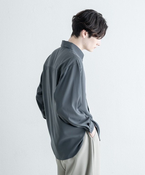 EDDEN ELLEN（エデンエレン）の「【EDDEN ELLEN】レギュラールーズシャツ（シャツ/ブラウス・メンズ・ホワイト/ベージュ/サックスブルー/ピンク/ブラック/チャコールグレー・SMALL/MEDIUM/LARGE/X-SMALL）」の16枚目の写真