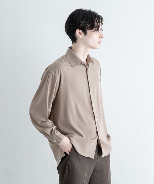 EDDEN ELLEN（エデンエレン）の「【EDDEN ELLEN】レギュラールーズシャツ（シャツ/ブラウス・メンズ・ホワイト/ベージュ/サックスブルー/ピンク/ブラック/チャコールグレー・SMALL/MEDIUM/LARGE/X-SMALL）」の22枚目の写真