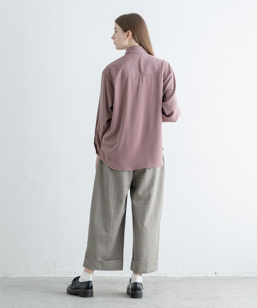 EDDEN ELLEN（エデンエレン）の「【EDDEN ELLEN】レギュラールーズシャツ（シャツ/ブラウス・メンズ・ホワイト/ベージュ/サックスブルー/ピンク/ブラック/チャコールグレー・SMALL/MEDIUM/LARGE/X-SMALL）」の8枚目の写真