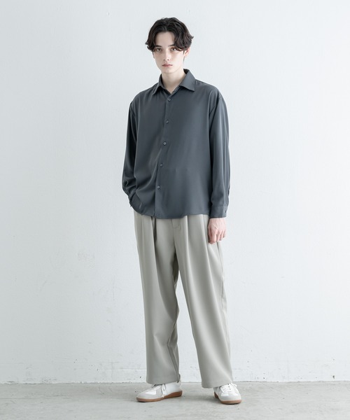 EDDEN ELLEN（エデンエレン）の「【EDDEN ELLEN】レギュラールーズシャツ（シャツ/ブラウス・メンズ・ホワイト/ベージュ/サックスブルー/ピンク/ブラック/チャコールグレー・SMALL/MEDIUM/LARGE/X-SMALL）」の12枚目の写真