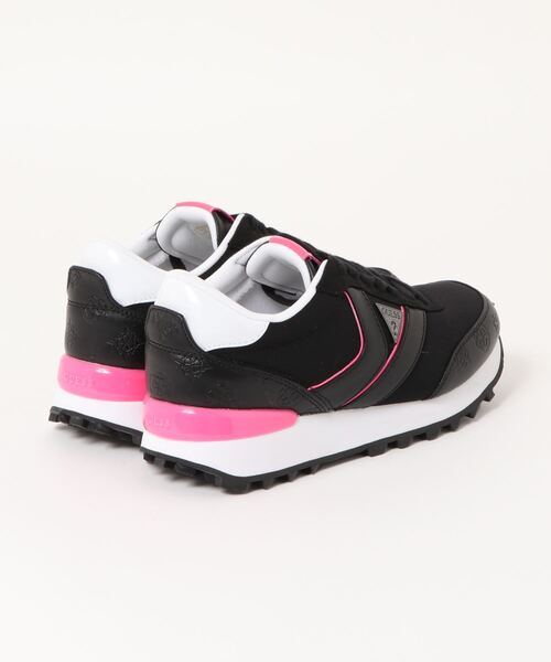 Guess（ゲス）の「【GUESS】ゲスヨーロッパモデル gwSAMSIN-B スニーカー/靴（スニーカー・レディース・ブラック/ピンク・US6/US7/US8/US5）」の4枚目の写真