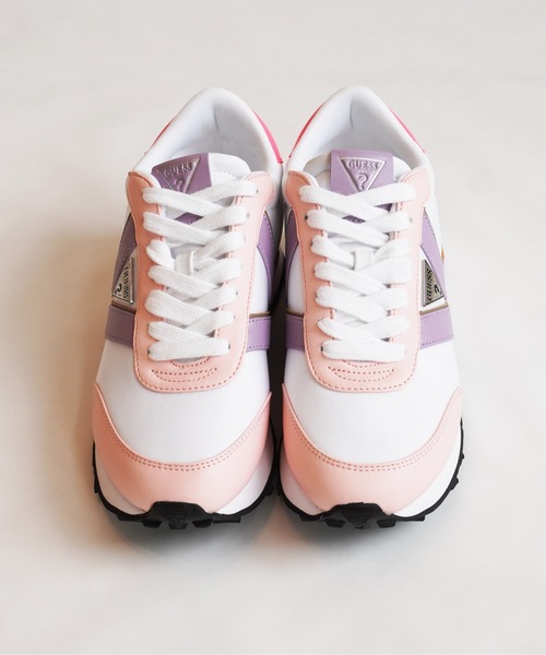 Guess（ゲス）の「【GUESS】ゲスヨーロッパモデル gwSAMSIN-B スニーカー/靴（スニーカー・レディース・ブラック/ピンク・US6/US7/US8/US5）」の6枚目の写真