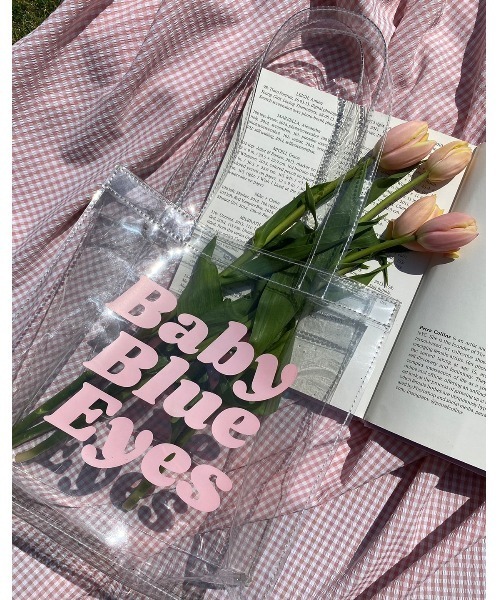 WC（ダブル シー）の「WC/カラーロゴクリアトート（トートバッグ・レディース・オレンジ/ピンク/グリーン・FREE）」の2枚目の写真