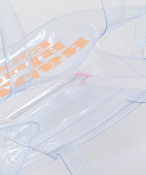 WC（ダブル シー）の「WC/カラーロゴクリアトート（トートバッグ・レディース・オレンジ/ピンク/グリーン・FREE）」の8枚目の写真