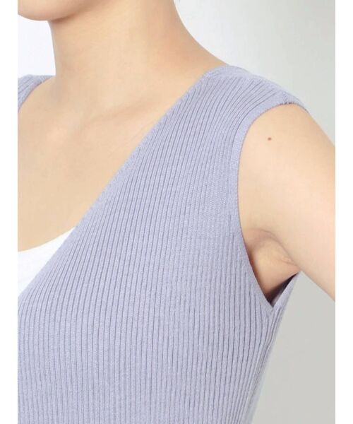 MERCURYDUO（マーキュリーデュオ）の「プリーツドッキングカシュクールラップリブニットワンピース（ワンピース・レディース・ベビーピンク/ブルー/ミント・FREE）」の16枚目の写真