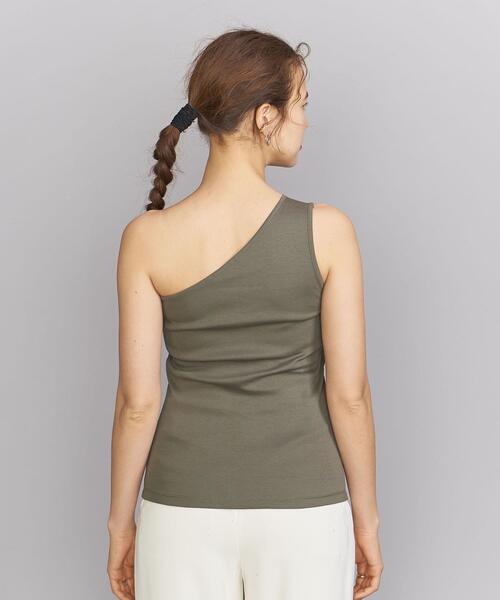 BEAUTY&YOUTH UNITED ARROWS（ビューティーアンドユースユナイテッドアローズ）の「BY フライスワンショルダーブラタンクトップ（タンクトップ・レディース・ブラック/オリーブ/モカ・FREE）」の9枚目の写真