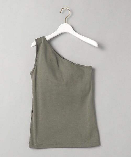 BEAUTY&YOUTH UNITED ARROWS（ビューティーアンドユースユナイテッドアローズ）の「BY フライスワンショルダーブラタンクトップ（タンクトップ・レディース・ブラック/オリーブ/モカ・FREE）」の13枚目の写真