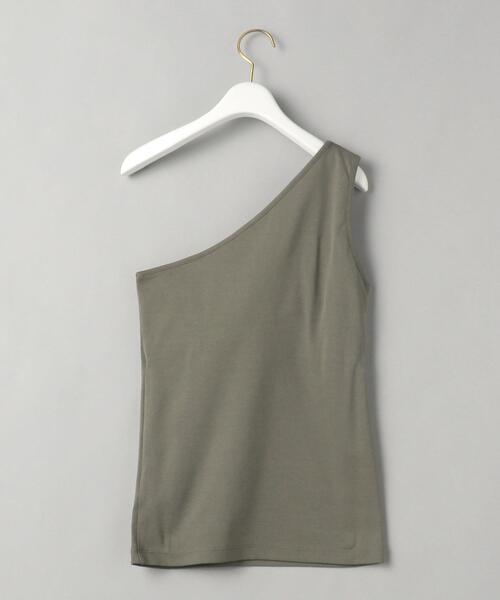 BEAUTY&YOUTH UNITED ARROWS（ビューティーアンドユースユナイテッドアローズ）の「BY フライスワンショルダーブラタンクトップ（タンクトップ・レディース・ブラック/オリーブ/モカ・FREE）」の10枚目の写真