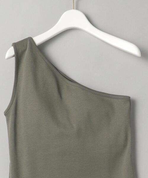 BEAUTY&YOUTH UNITED ARROWS（ビューティーアンドユースユナイテッドアローズ）の「BY フライスワンショルダーブラタンクトップ（タンクトップ・レディース・ブラック/オリーブ/モカ・FREE）」の5枚目の写真