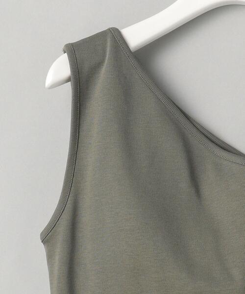 BEAUTY&YOUTH UNITED ARROWS（ビューティーアンドユースユナイテッドアローズ）の「BY フライスワンショルダーブラタンクトップ（タンクトップ・レディース・ブラック/オリーブ/モカ・FREE）」の16枚目の写真