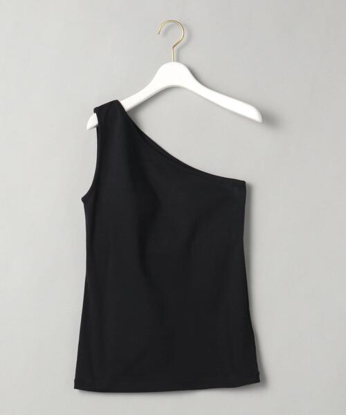 BEAUTY&YOUTH UNITED ARROWS（ビューティーアンドユースユナイテッドアローズ）の「BY フライスワンショルダーブラタンクトップ（タンクトップ・レディース・ブラック/オリーブ/モカ・FREE）」の14枚目の写真
